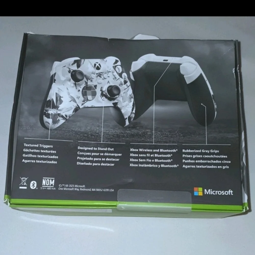 Xbox Series X/S PC Storm Breaker Core Wireless Controller in Black and Gray Camo